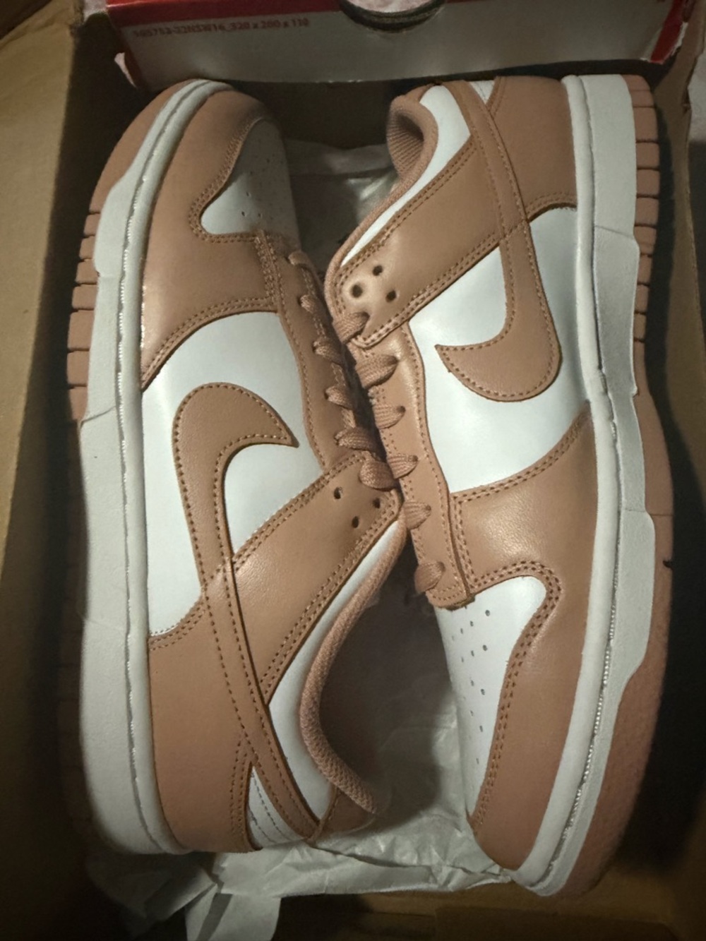 Nike Low-Top Sneakers in Rose and White